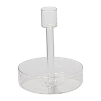 Design Shop Clear Adeline Candleholder, 4.25" X 5".