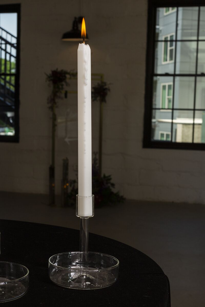 Design Shop Clear Adeline Candleholder, 4.25" X 5".