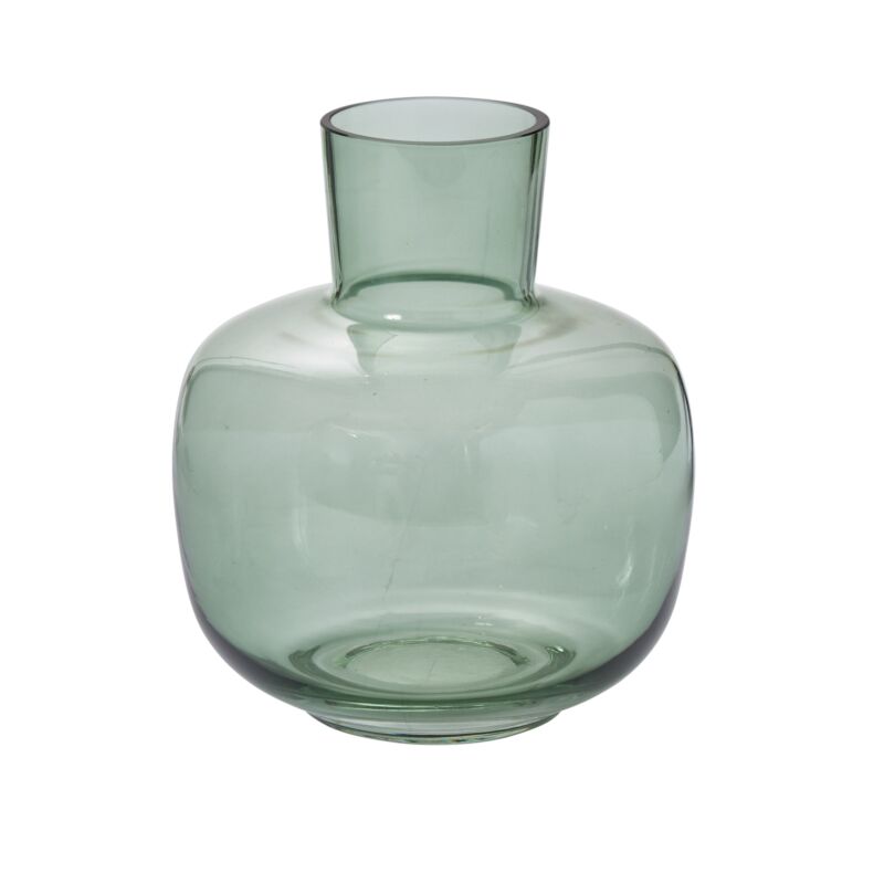 Design Shop Green Hana Vase, 6" X 7.25".