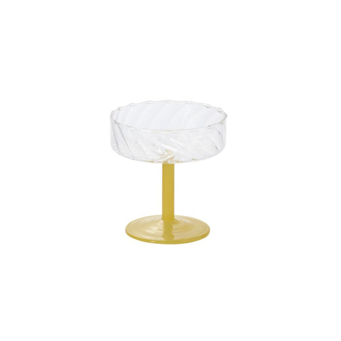 Design Shop Yellow Nuovo Drinkware, 4.25" X 4.5".