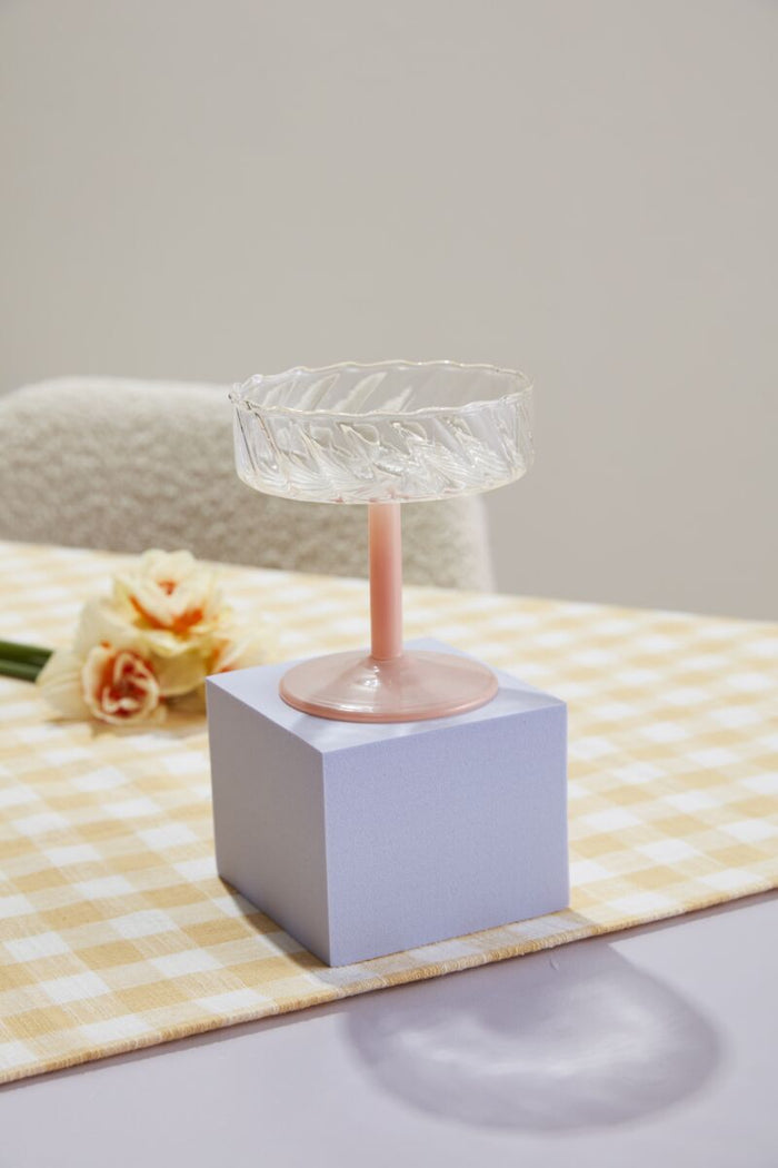 Design Shop Peach Nuovo Drinkware, 4.25" X 4.5".