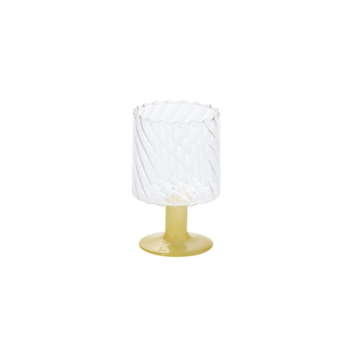 Design Shop Yellow Nuovo Drinkware, 3" X 5", Set of 2.