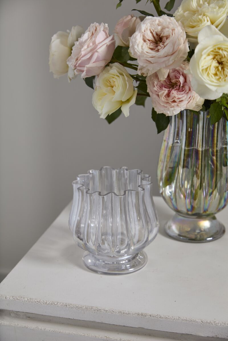 Design Shop Iridescent Gossamer Vase, 6.25" X 6".
