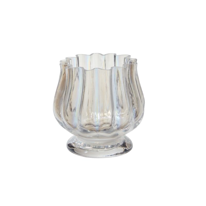 Design Shop Iridescent Gossamer Vase, 6.25" X 6".