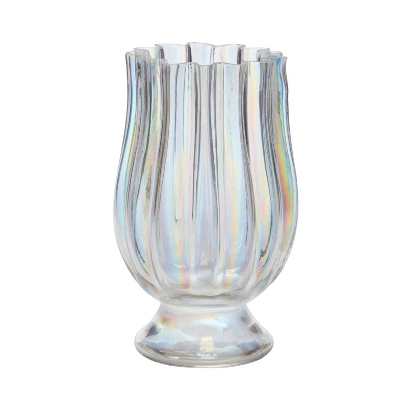 Design Shop Iridescent Gossamer Vase, 6.25" X 10.25".