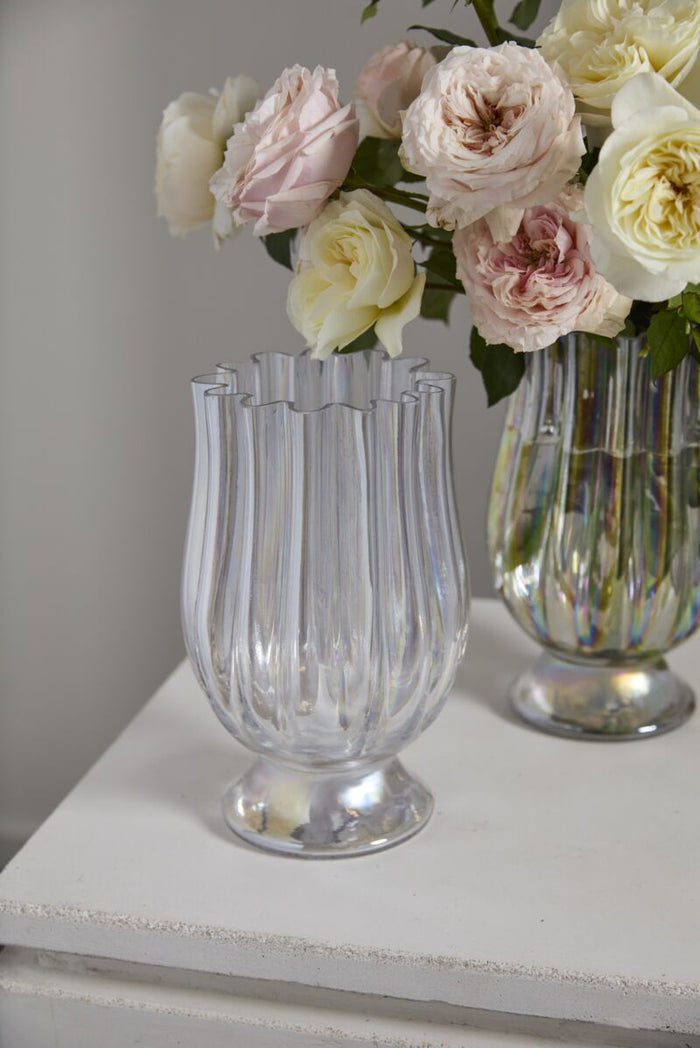 Design Shop Iridescent Gossamer Vase, 6.25" X 10.25".