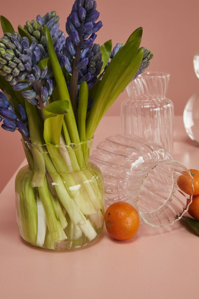 Design Shop Clear Francine Vase, 4.5" X 5.25"