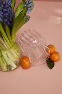Design Shop Clear Francine Vase, 4.5" X 5.25"