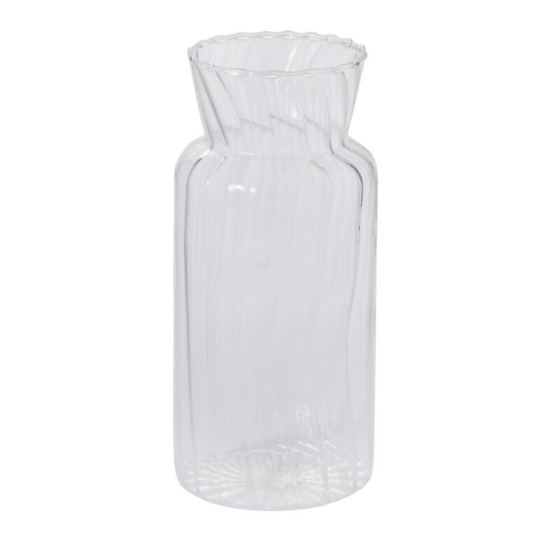 Design Shop Clear Francine Vase, 3.5" X 7.75"