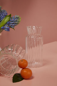 Design Shop Clear Francine Vase, 3.5" X 7.75"