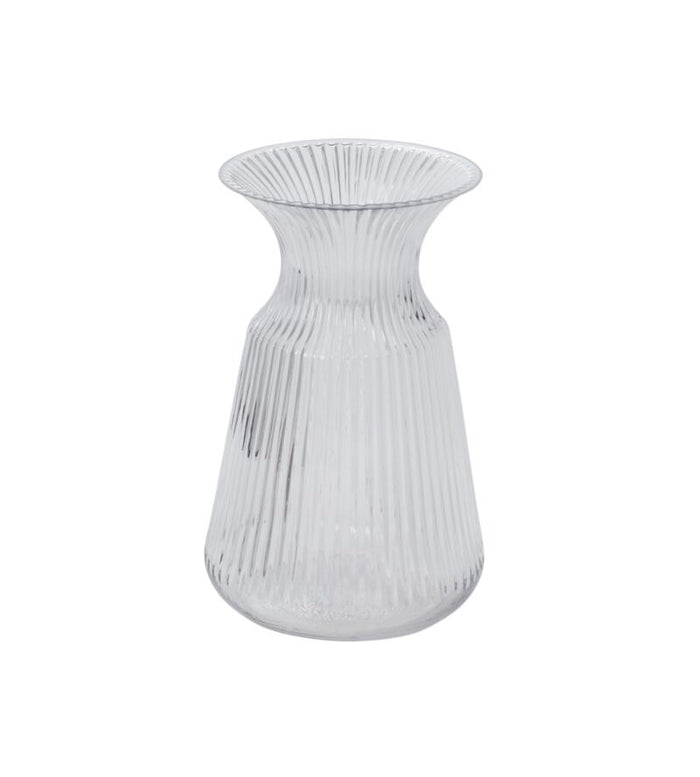 Design Shop Clear Esther Vase, 5.25" X 8.5".