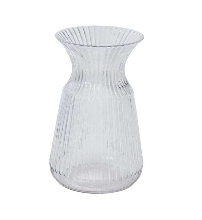 Design Shop Clear Esther Vase, 7" X 10.75".