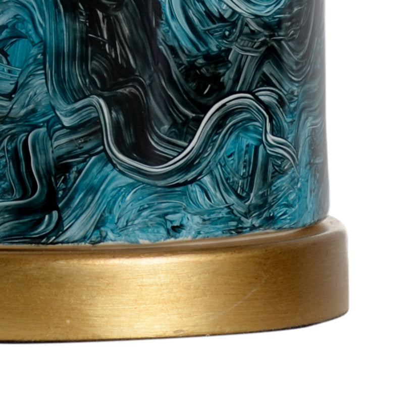 Chelsea House Malachite Cylinder Lamp