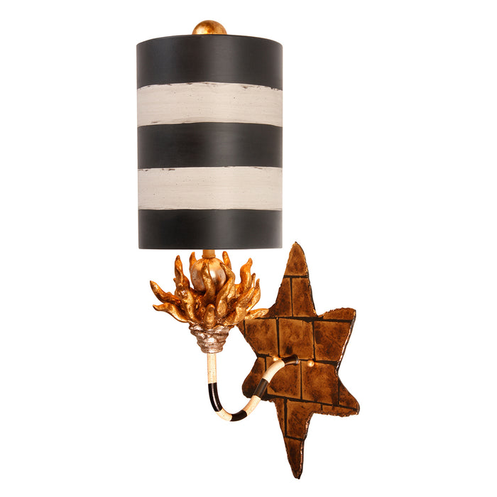 Lucas + McKearn - SC1015-1 - One Light Wall Sconce - Audubon - Black And Ivory