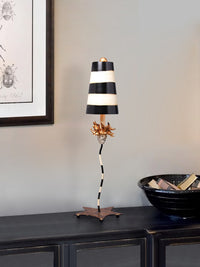 Lucas + McKearn - TA1009 - One Light Buffet Lamp - La Fleur - Black