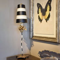 Lucas + McKearn - TA1009 - One Light Buffet Lamp - La Fleur - Black