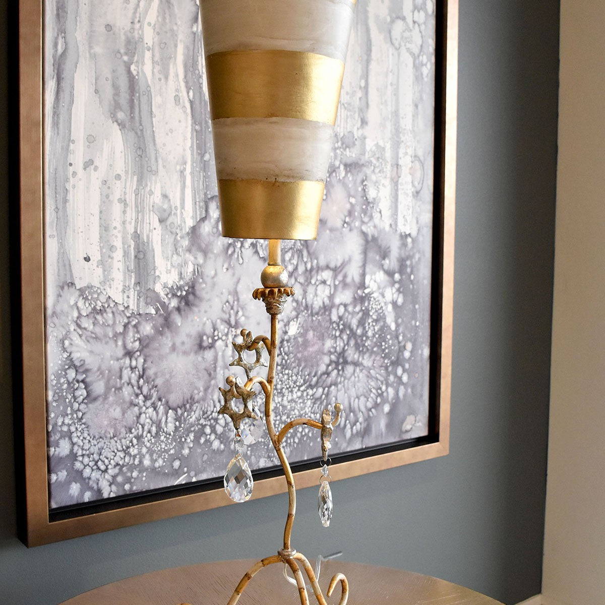 Lucas + McKearn - TA1038 - One Light Table Lamp - Tivoli - Cream And Gold