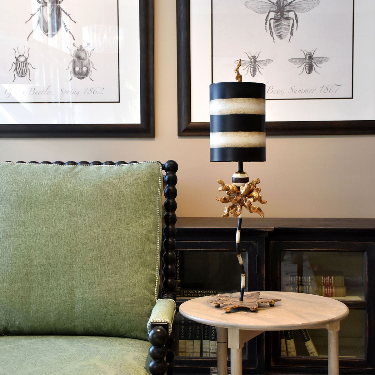 Lucas + McKearn - TA1074 - One Light Table Lamp - Dominique - Black