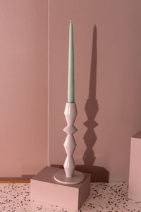 Design Shop Grey Vector Candlestick, 4" X 10".