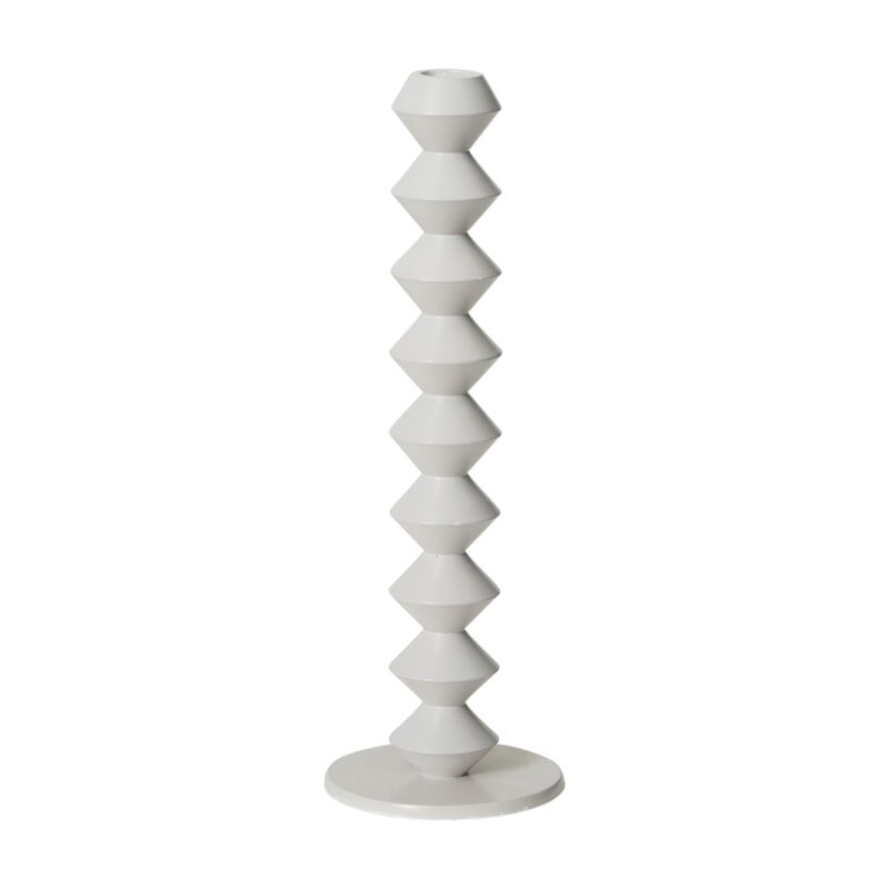 Design Shop Grey Vector Candlestick, 4" X 12".