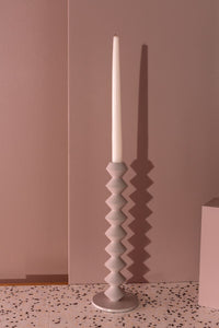 Design Shop Grey Vector Candlestick, 4" X 12".