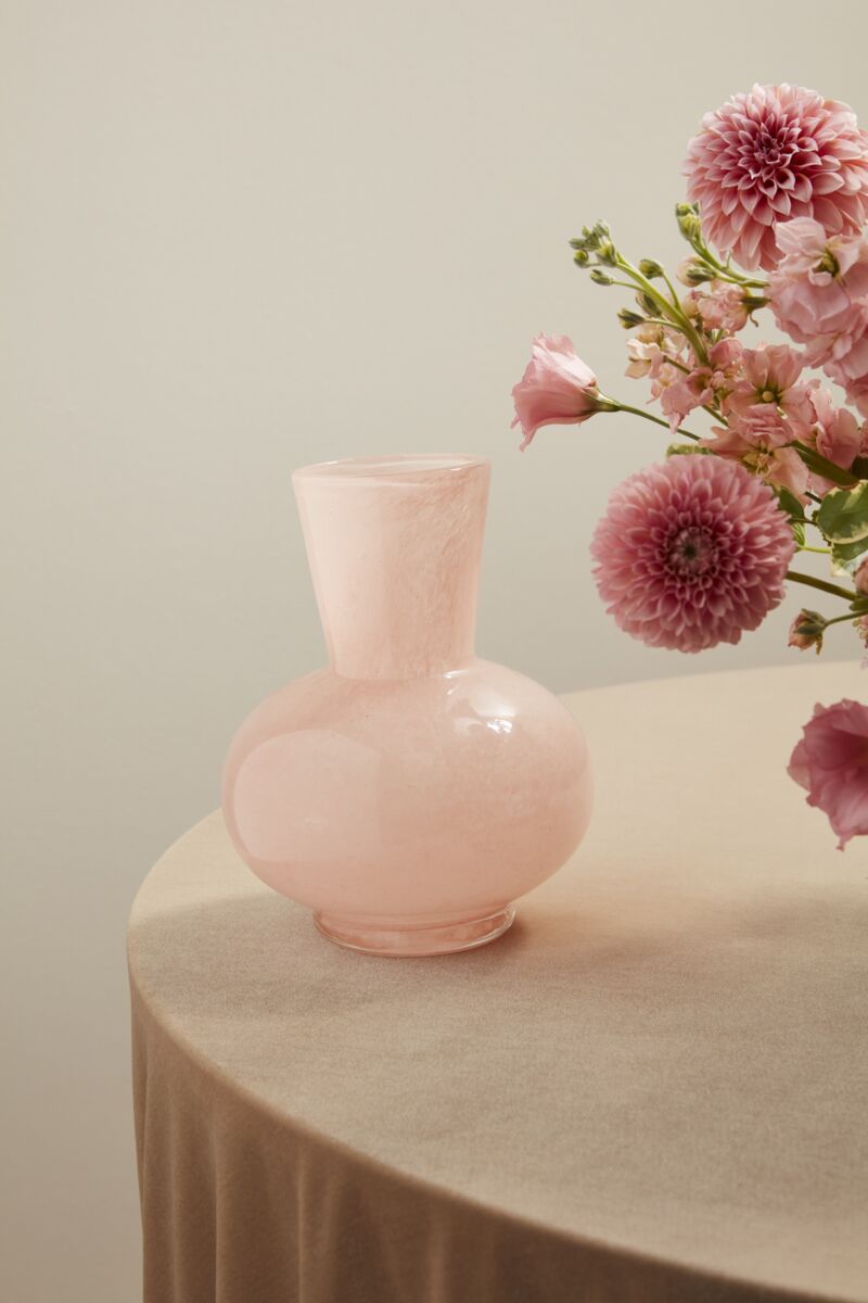 Design Shop Light-Pink Avonlea Collection Vase, 6.75" X 8.75"