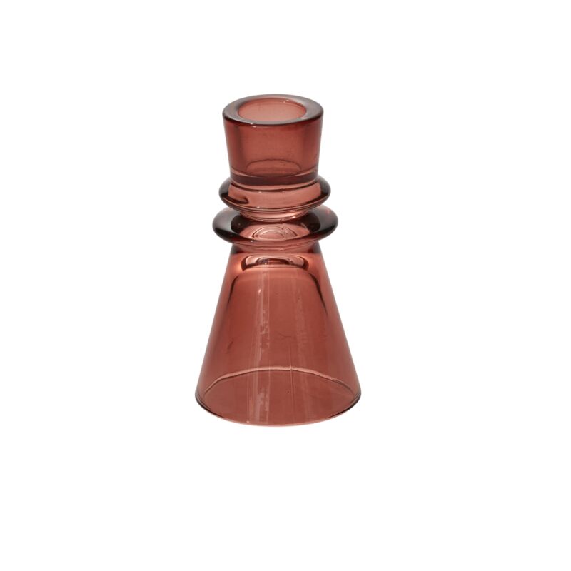 Design Shop Brown Sumba Candleholder, 2.25" X 4.25", Set of 6.