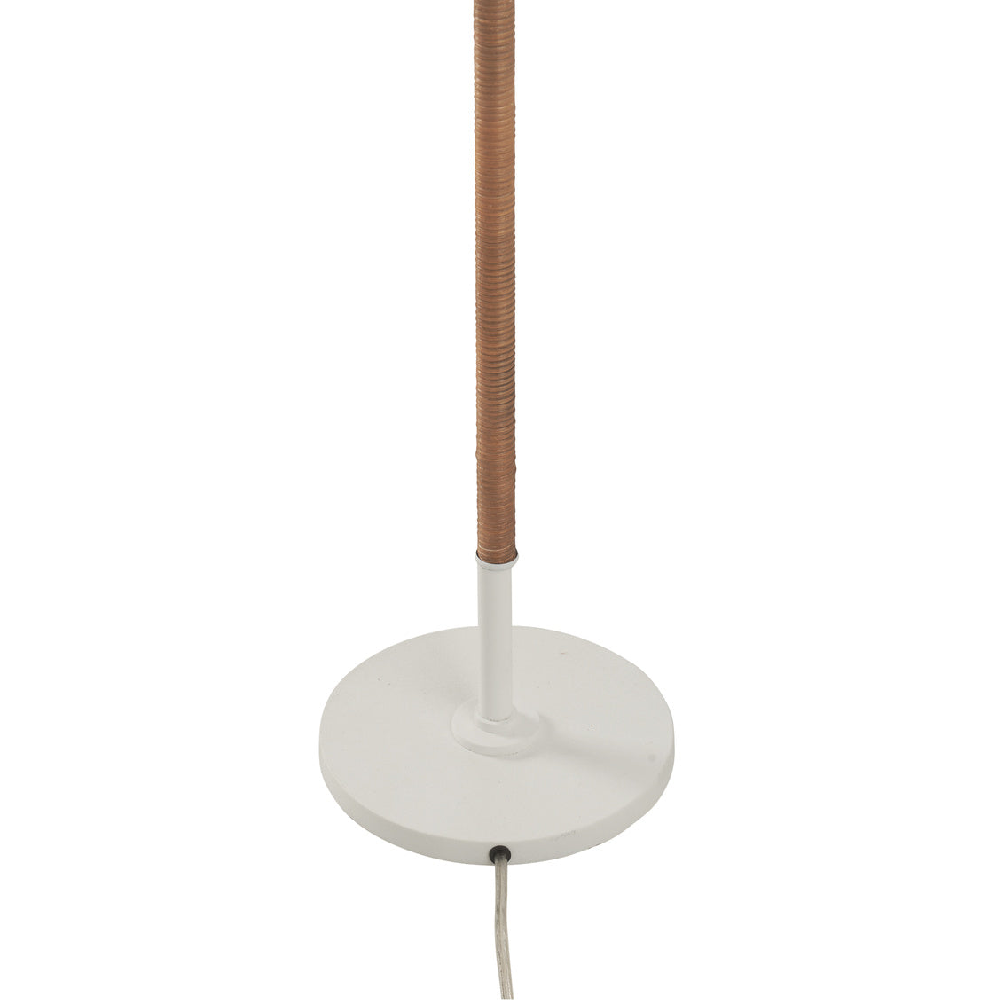 Chelsea House Amelia Rattan Floor Lamp - Matte White