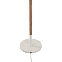Chelsea House Amelia Rattan Floor Lamp - Matte White