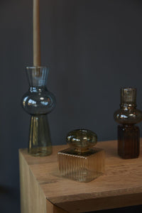 Design Shop Green Josephine Candleholder, 3.25" X 4"