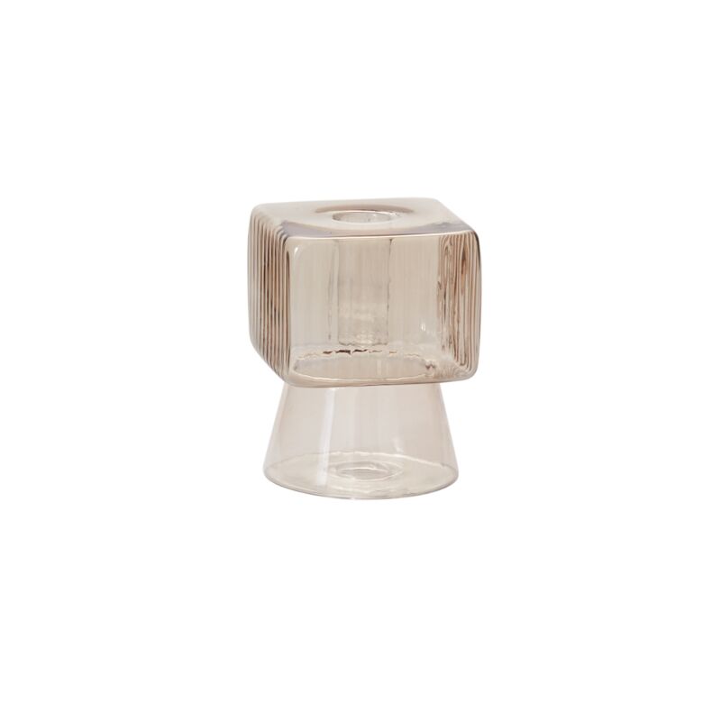 Design Shop Brown Josephine Candleholder, 3.25" X 4.25"