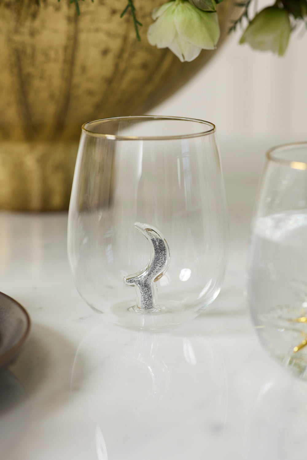 Design Shop Night Sky Drinkware 3.75"x 4.25", Set of 4
