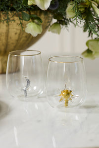 Design Shop Night Sky Drinkware 3.75"x 4.25", Set of 4