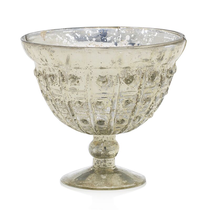 Design Shop Silver Baleri Compote, 6" X 5".