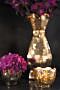 Design Shop Gold Carraway Collection Votive, 3" X 2.75", Set of 6.