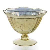 Design Shop Gold Carraway Collection Compote, 8" X 5.75".