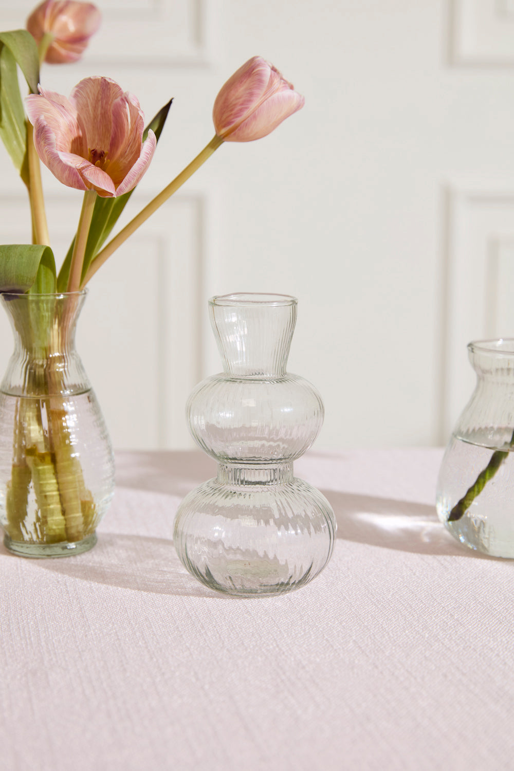 Design Shop Clear Jaden Budvase, 3" X 5.75", Set of 6.