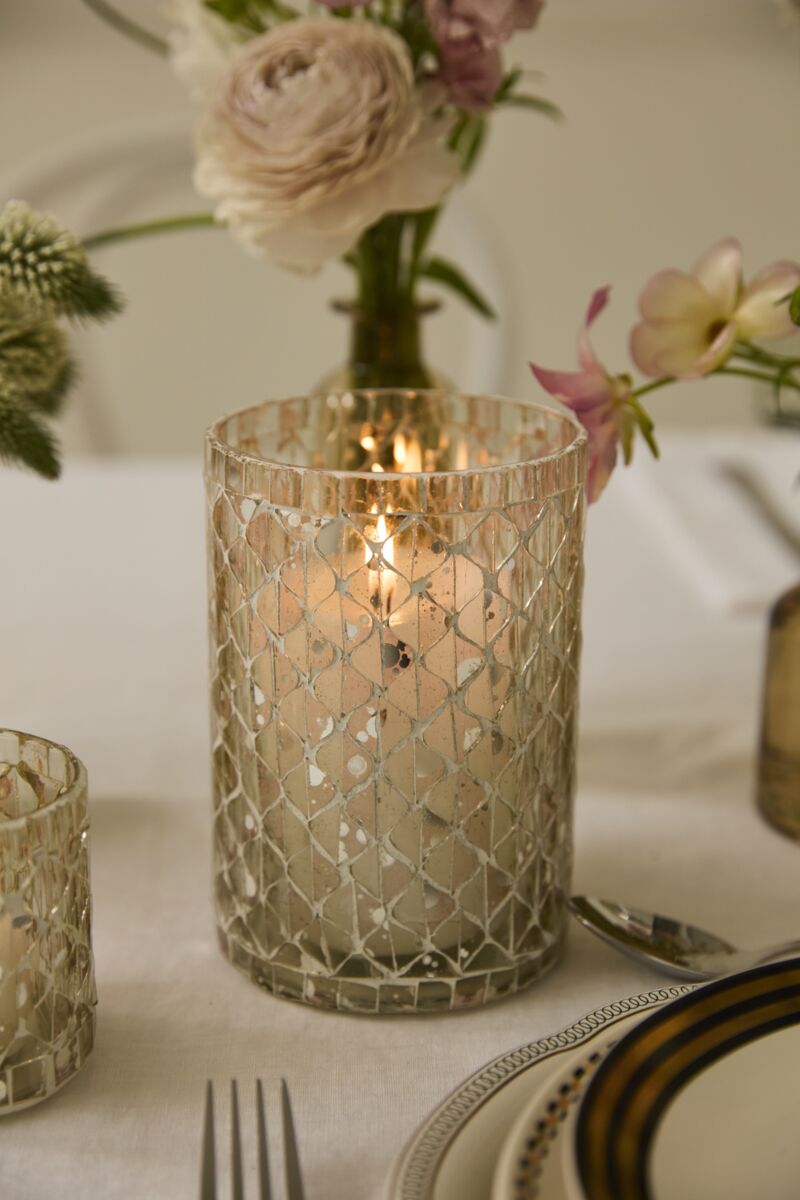 Design Shop Moonlit Votive 4"x 6", Set of 2