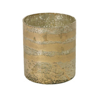 Design Shop Gold Reese Collection Votive, 3" X 3.5", Set of 4.