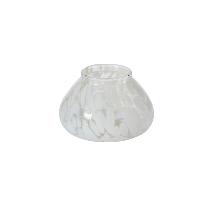Design Shop White Miramar Votive, 4.5" X 3.25", Set of 6.