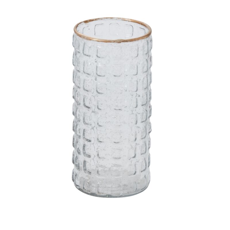 Design Shop Clear Departure Vase, 3.25" X 7", Set of 4.