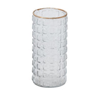 Design Shop Clear Departure Vase, 3.25" X 7", Set of 4.