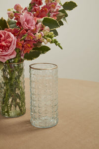 Design Shop Clear Departure Vase, 3.25" X 7", Set of 4.