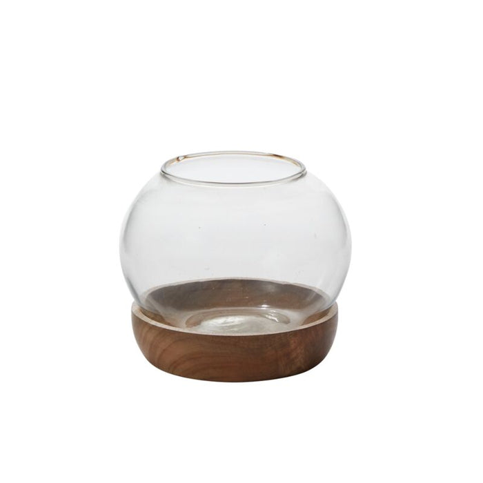 Design Shop Clear Full View Terrarium, 6.5" X 5.5", Set of 2.