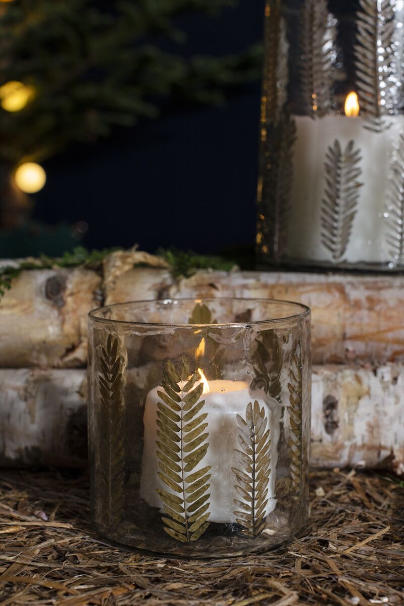 Design Shop Clear Yew Votive, 4.75" X 4.75"
