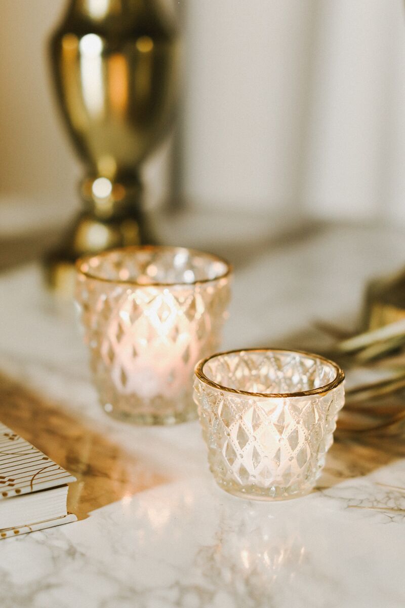 Design Shop Cristal Votive 3"x 2.25", Set of 6