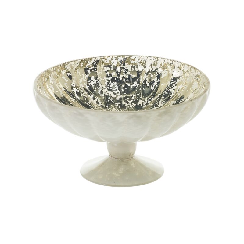 Design Shop White Chiara Compote, 7" X 3.75"