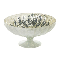 Design Shop White Chiara Compote, 9.75" X 4.75".