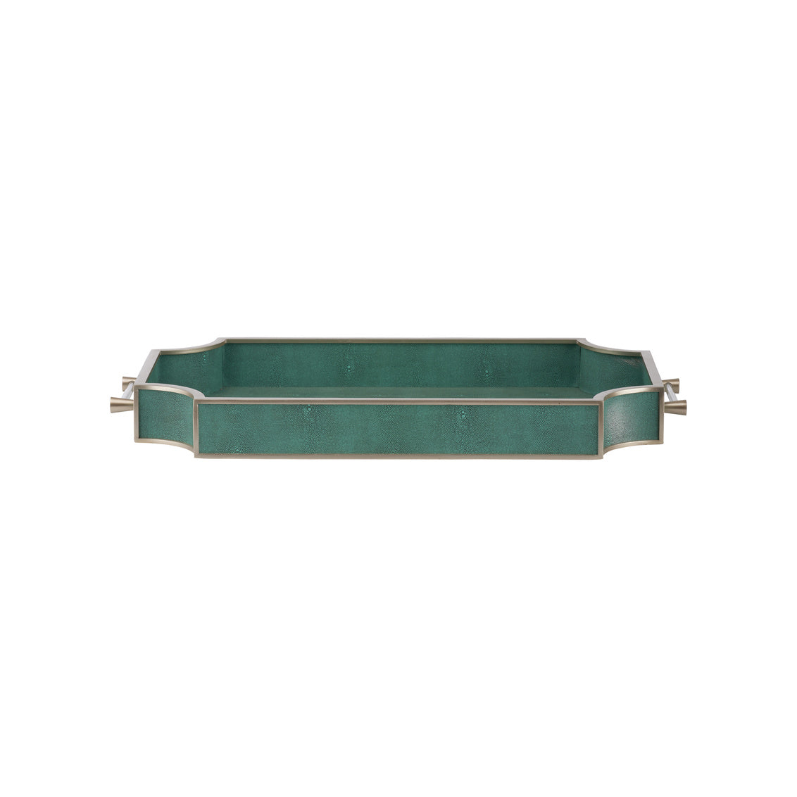 Chelsea House Shagreen Tray - Green