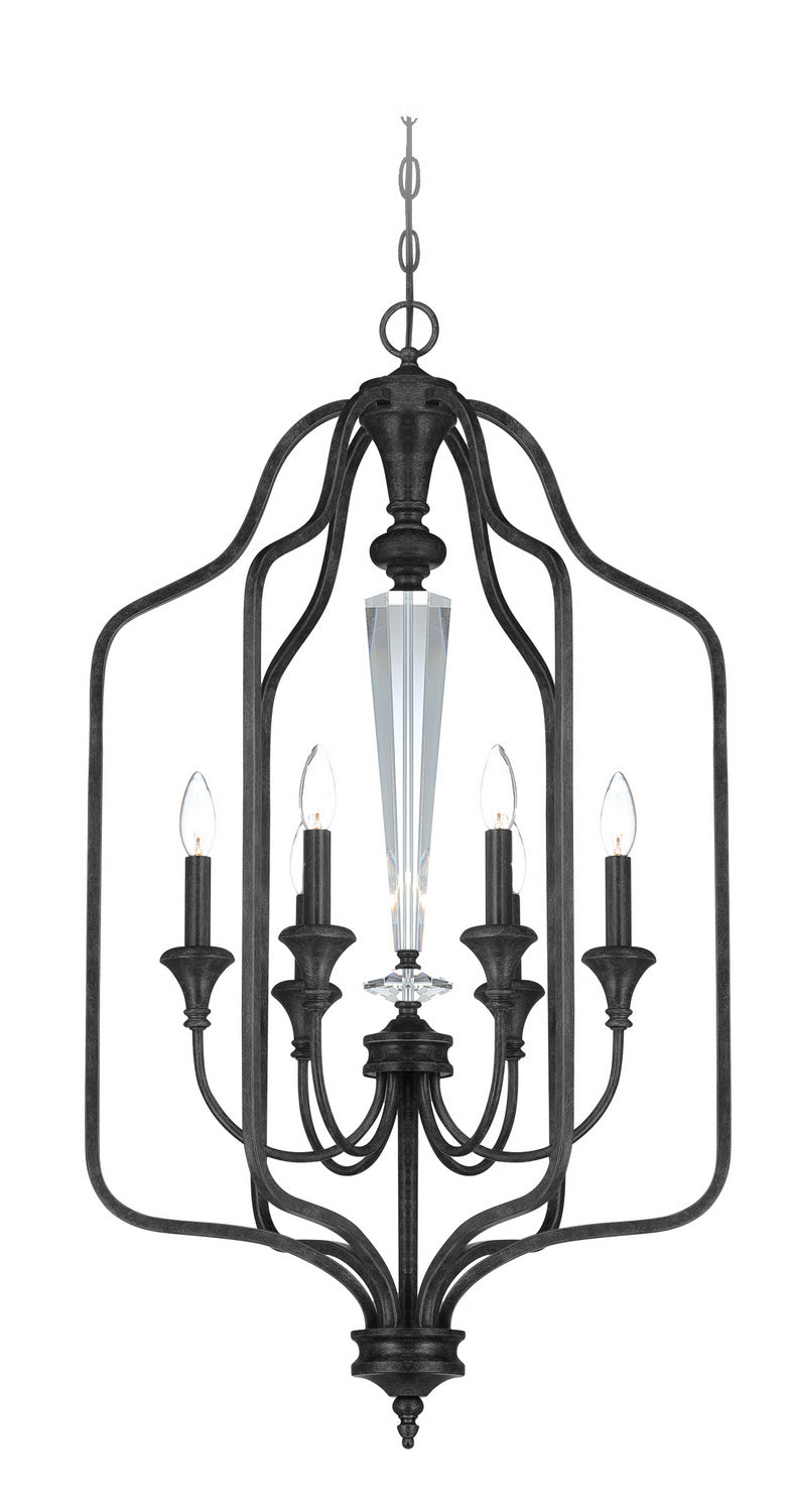 Craftmade - 26736-MBS - Six Light Foyer Chandelier - Boulevard - Mocha Bronze Silver Wash
